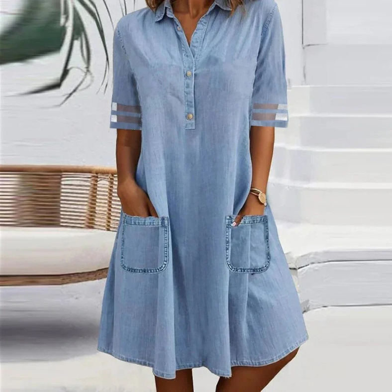 Nerina™ | Abito Mini in Denim