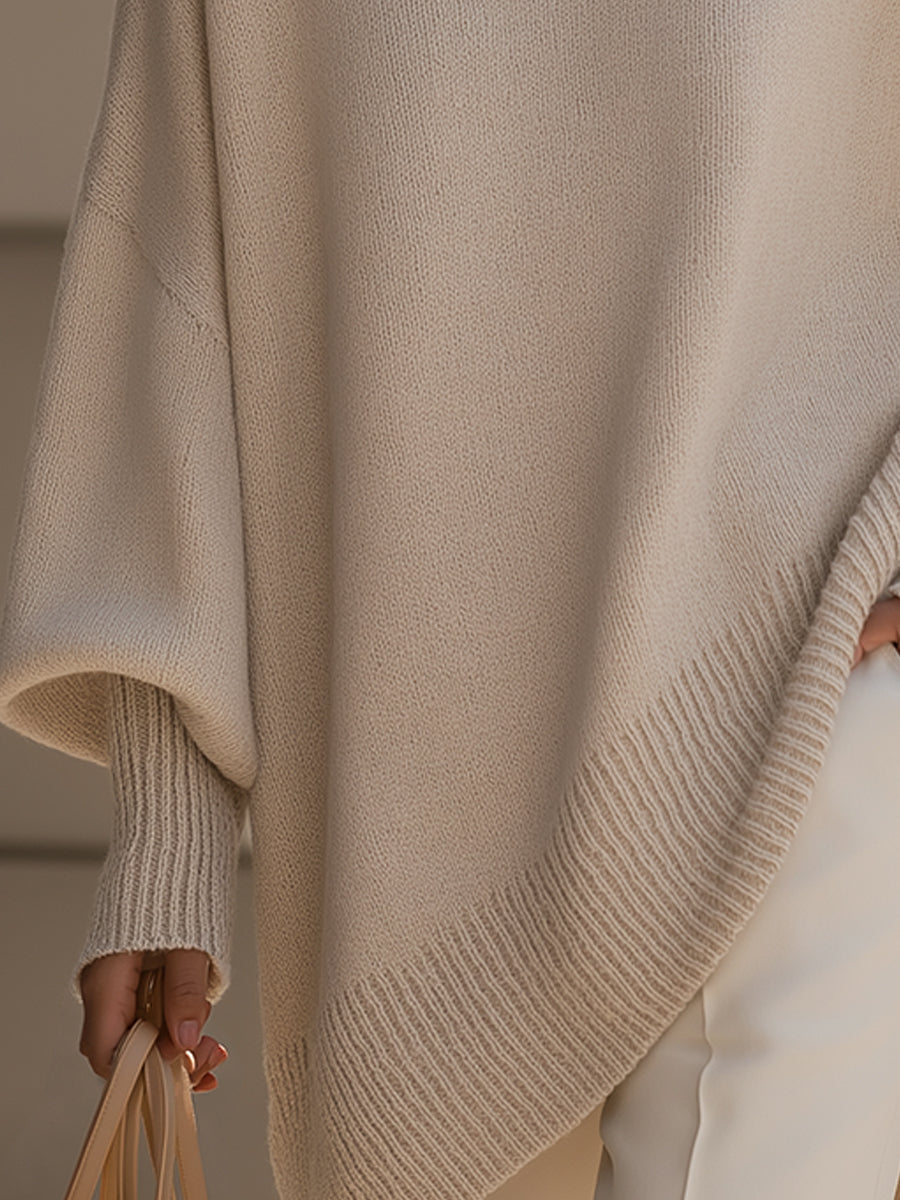 Amelda™ | Maglione poncho oversize