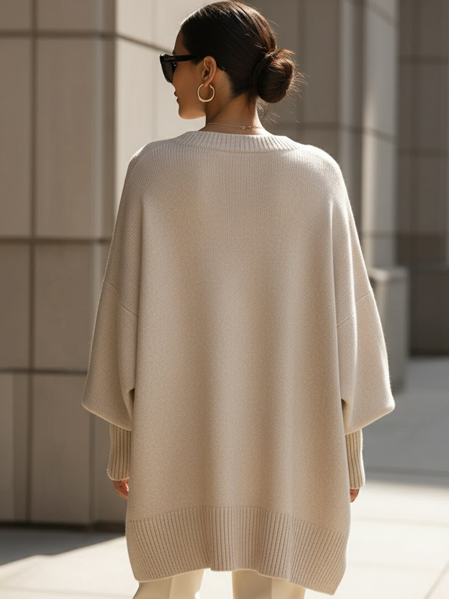 Amelda™ | Maglione poncho oversize