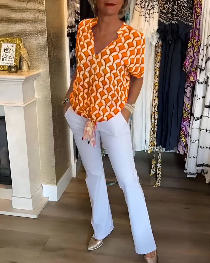 Marina™ | Blusa con Nodo Frontale
