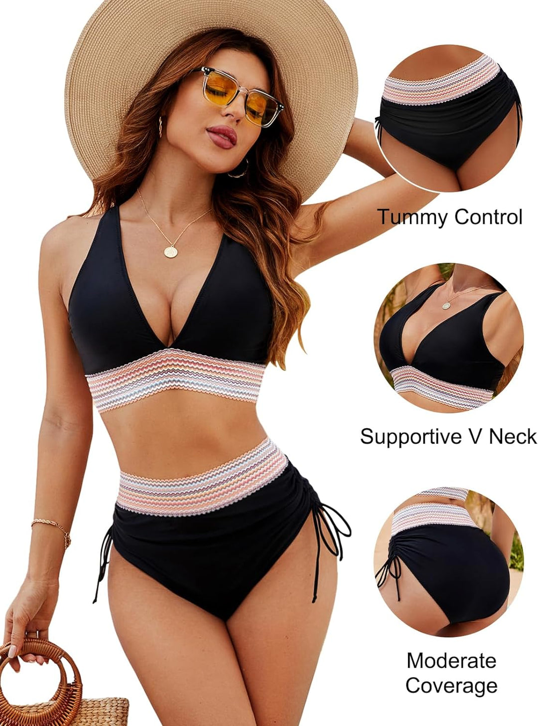 Valentina™ | Bikini Modellante con Vita Alta