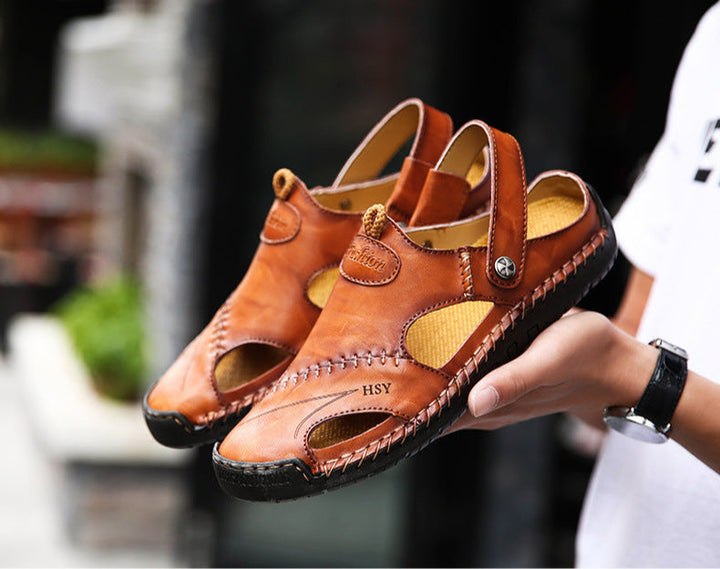 Enzo™ | Sandali Ortopedici in Pelle