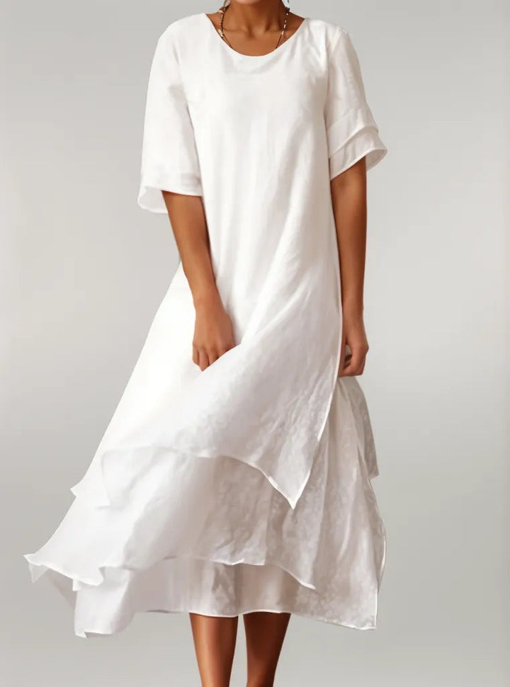 Adelina™ | Abito lungo elegante in cotone
