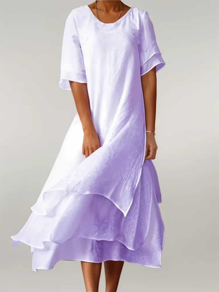 Adelina™ | Abito lungo elegante in cotone