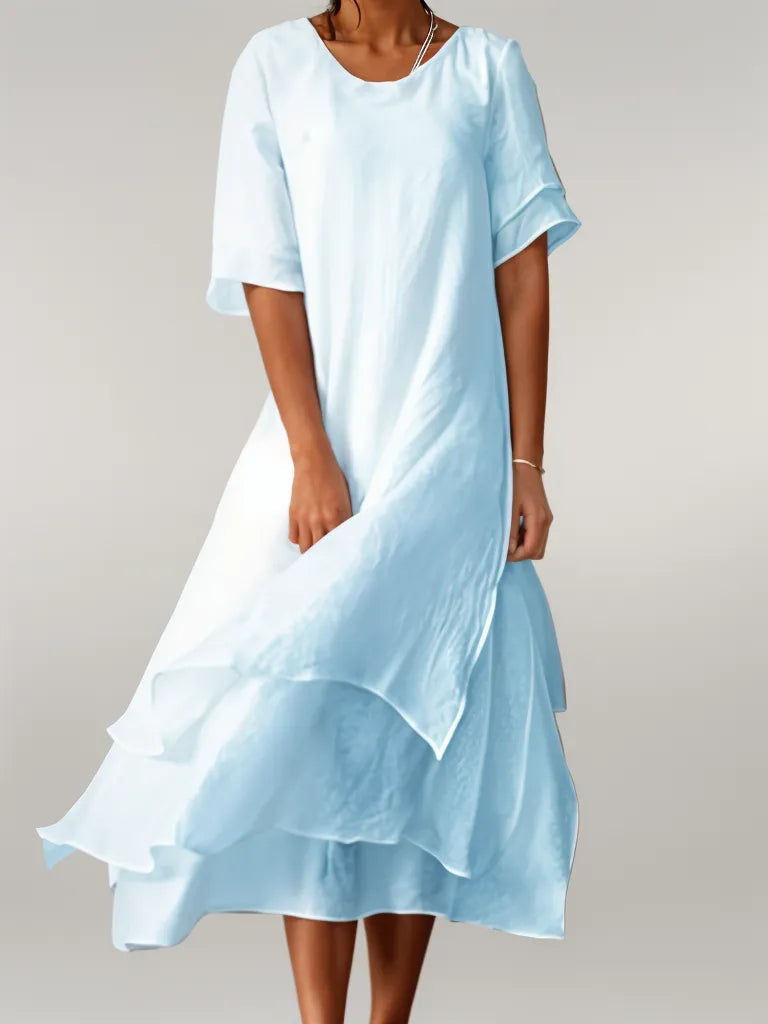 Adelina™ | Abito lungo elegante in cotone