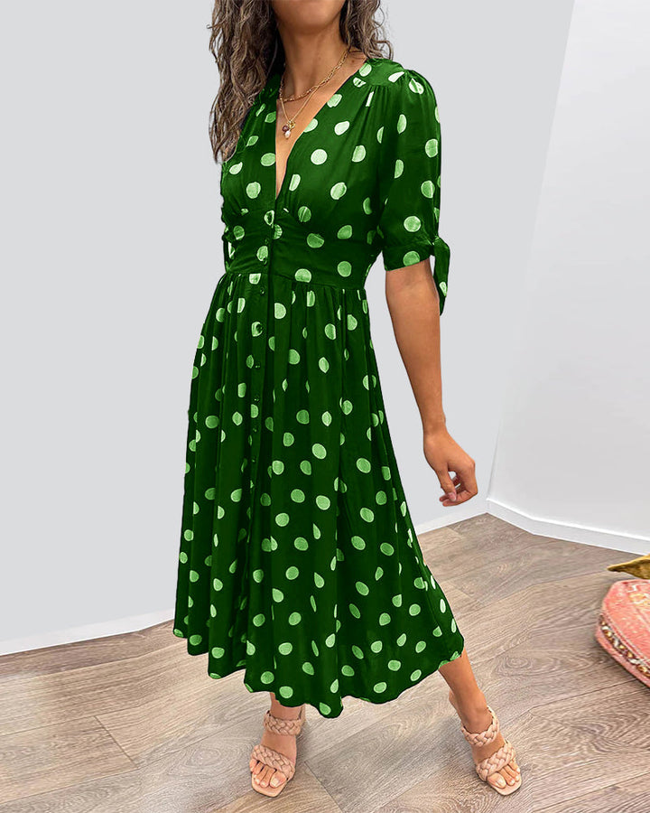 Violetta™ | Abito Midi a Pois