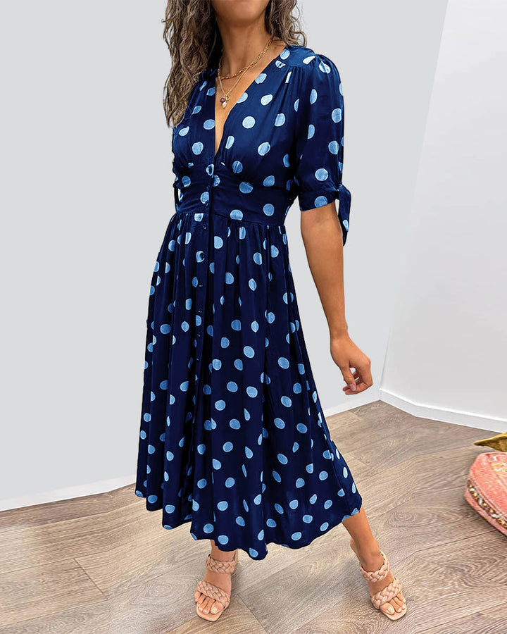 Violetta™ | Abito Midi a Pois
