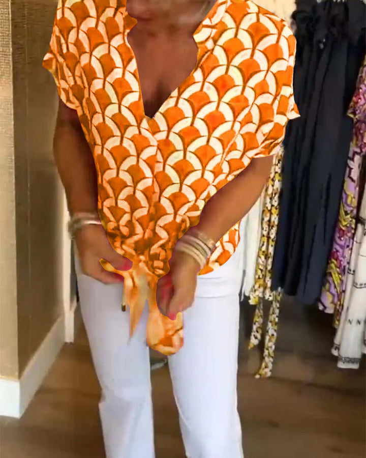 Marina™ | Blusa con Nodo Frontale