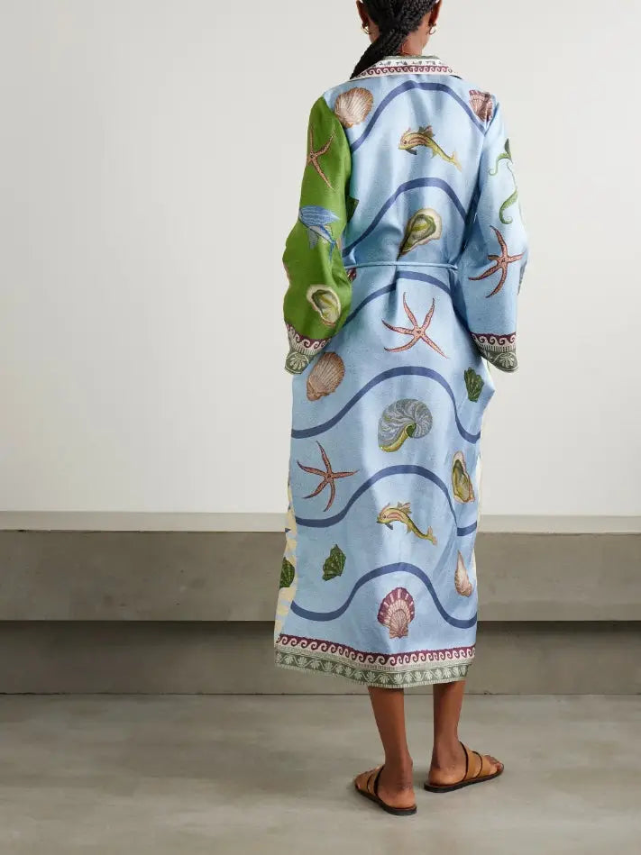 Celeste™ | Abito Maxi in Lino e Cotone