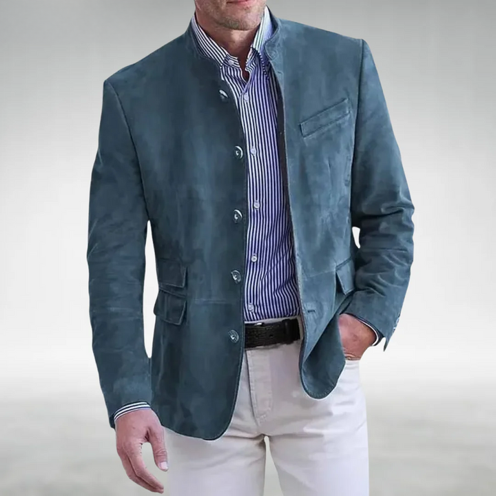 Benito™|Giacca in pelle scamosciata