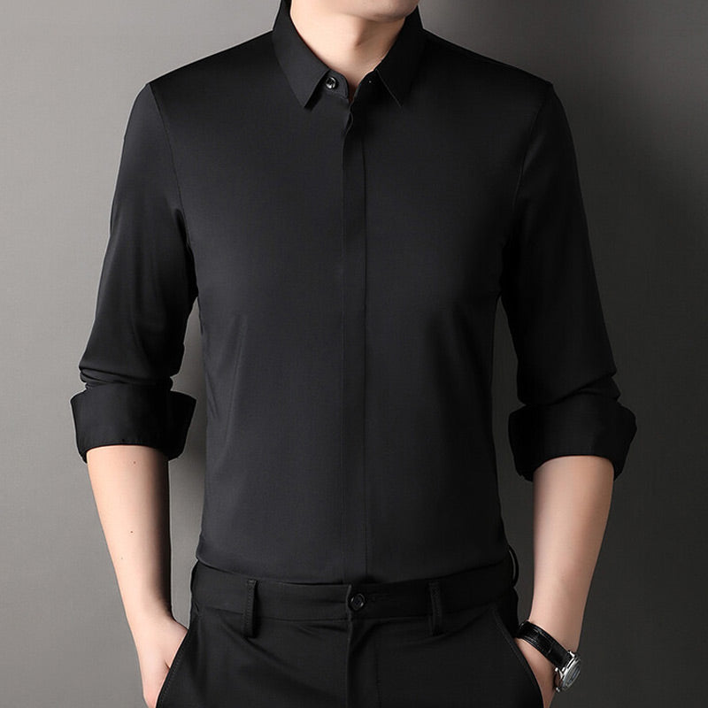 Luca™ | Camicia Elasticizzata Senza Stiro