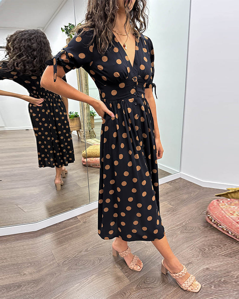 Violetta™ | Abito Midi a Pois