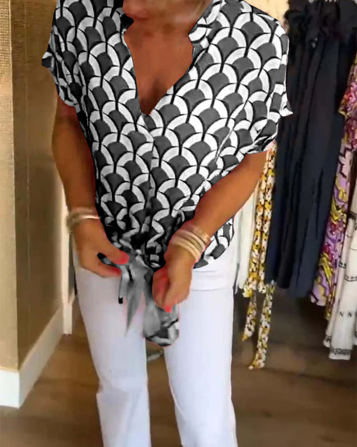 Marina™ | Blusa con Nodo Frontale