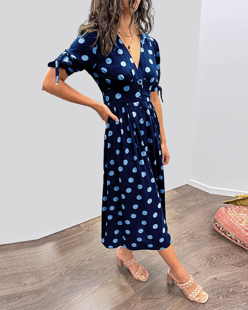 Violetta™ | Abito Midi a Pois