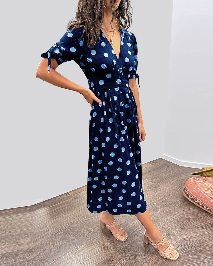 Violetta™ | Abito Midi a Pois