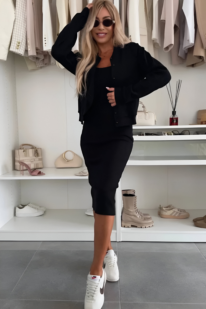 Ludovica™ | Abito Midi con Cardigan