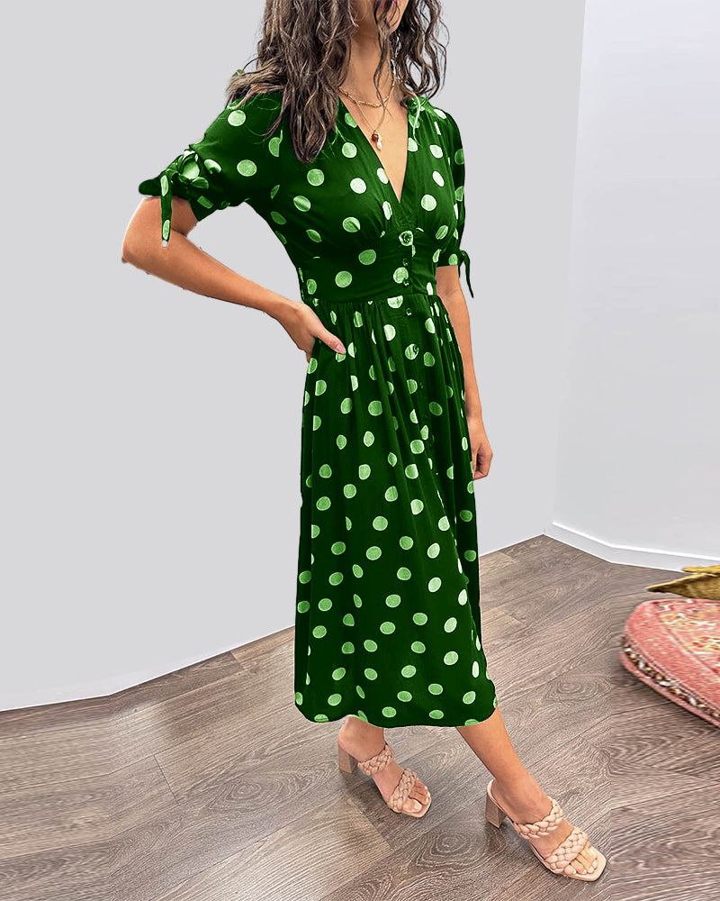 Violetta™ | Abito Midi a Pois