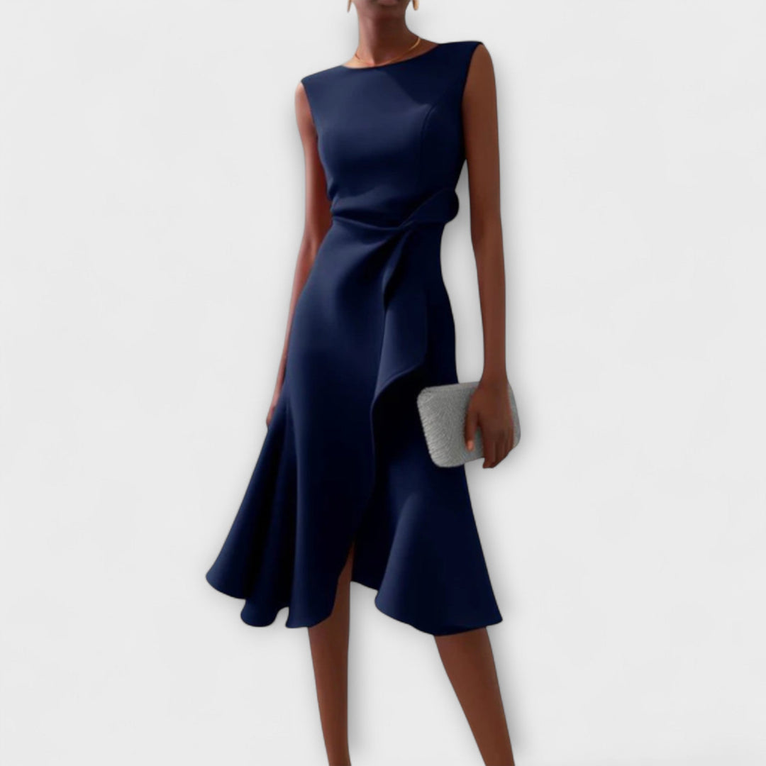 Arianna™ | Abito Midi Asimmetrico Elegante