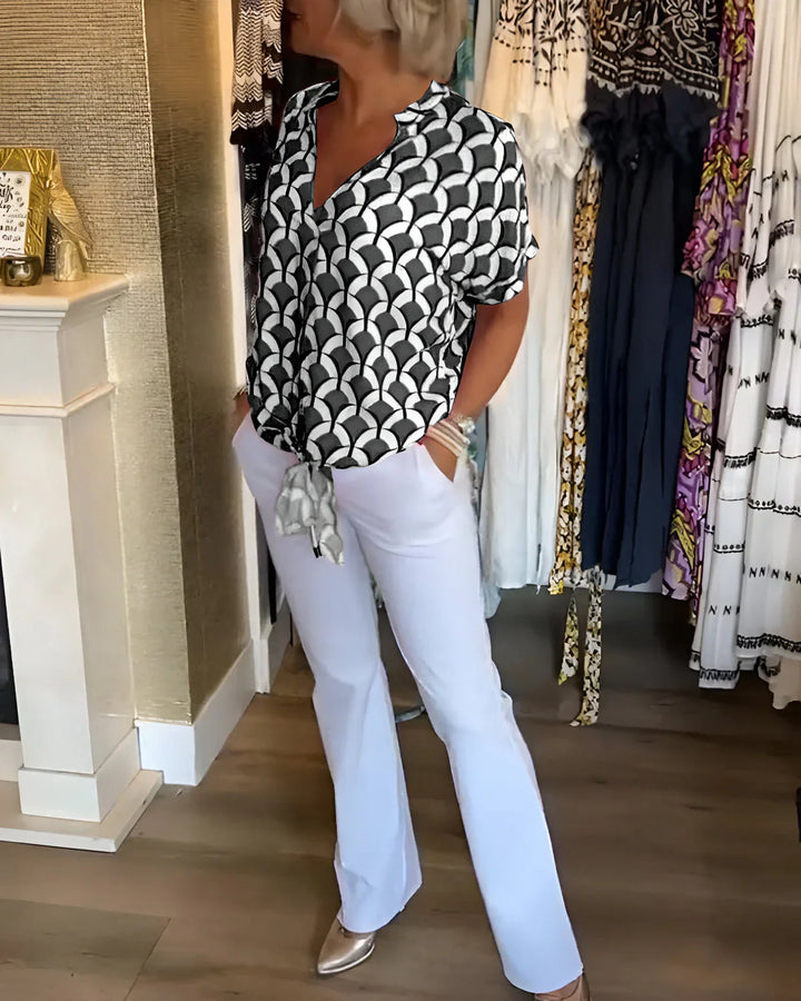 Marina™ | Blusa con Nodo Frontale