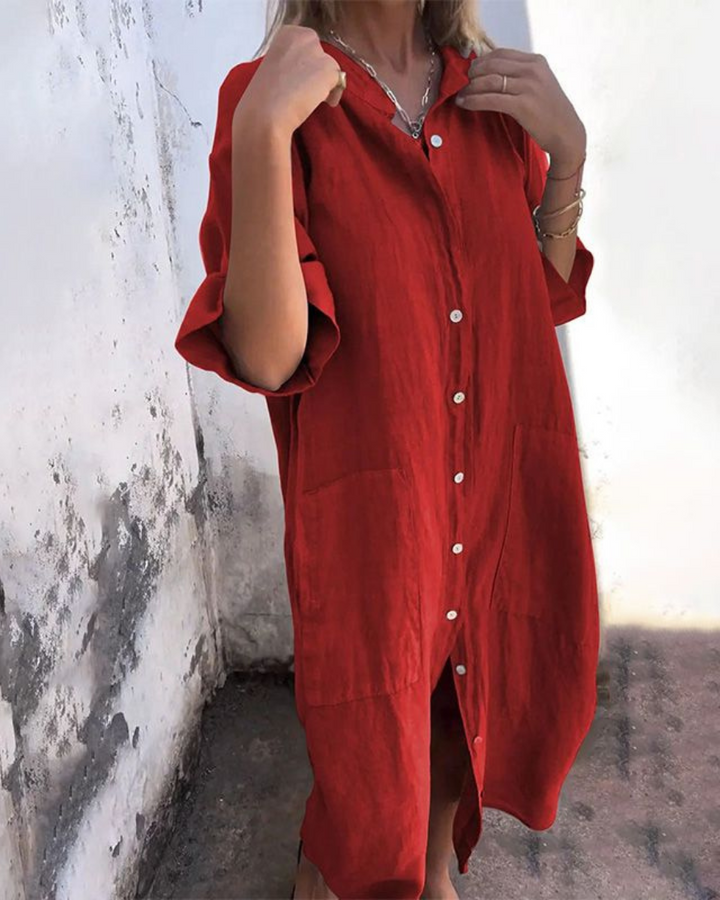Fabiola™ | Abito Camicia Casual