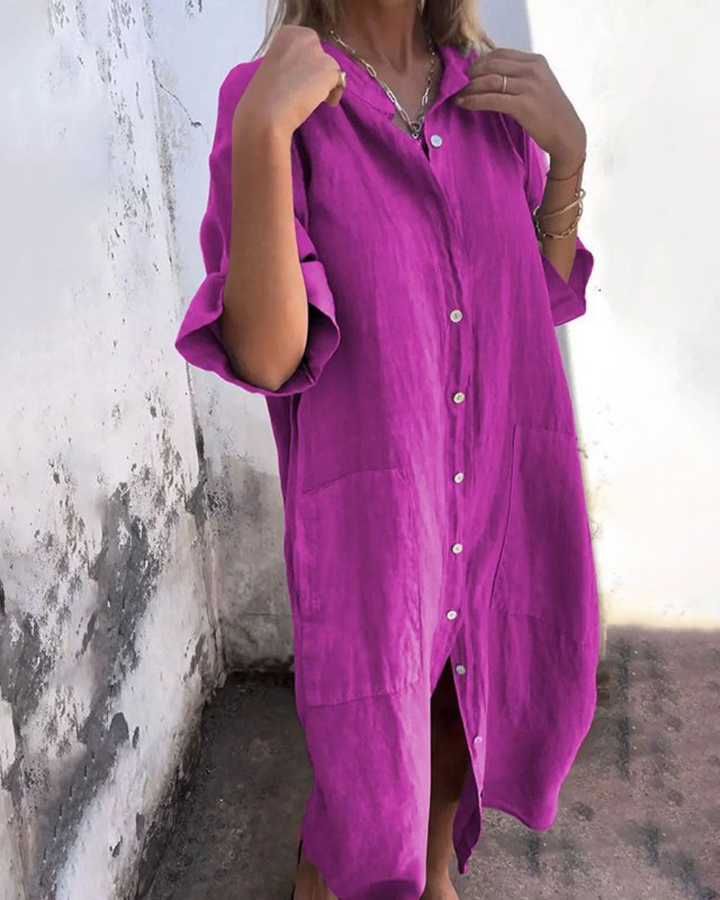 Fabiola™ | Abito Camicia Casual
