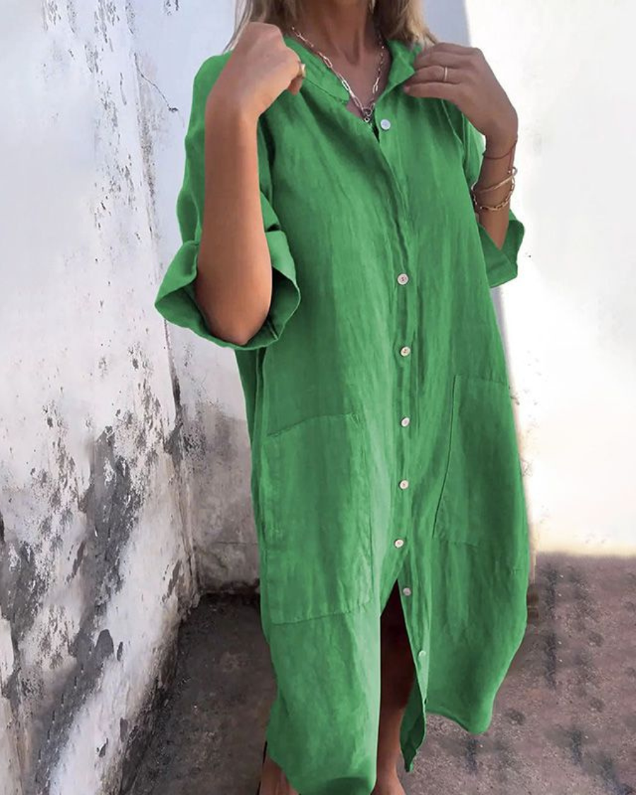 Fabiola™ | Abito Camicia Casual