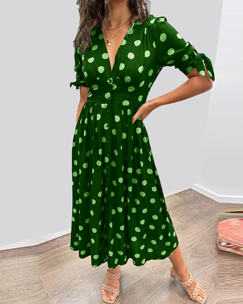 Violetta™ | Abito Midi a Pois