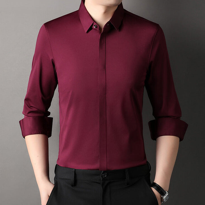 Luca™ | Camicia Elasticizzata Senza Stiro