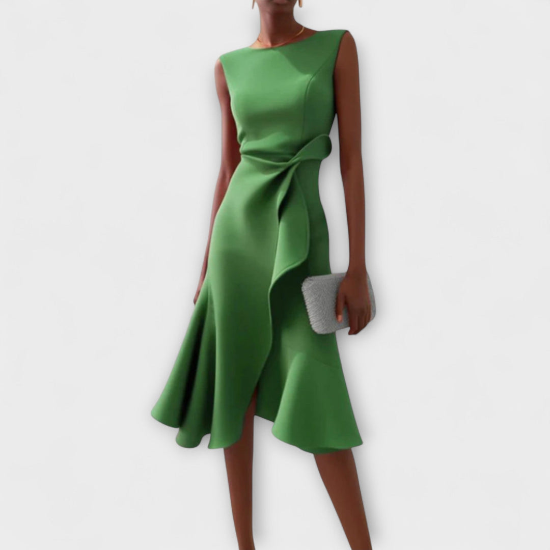 Arianna™ | Abito Midi Asimmetrico Elegante