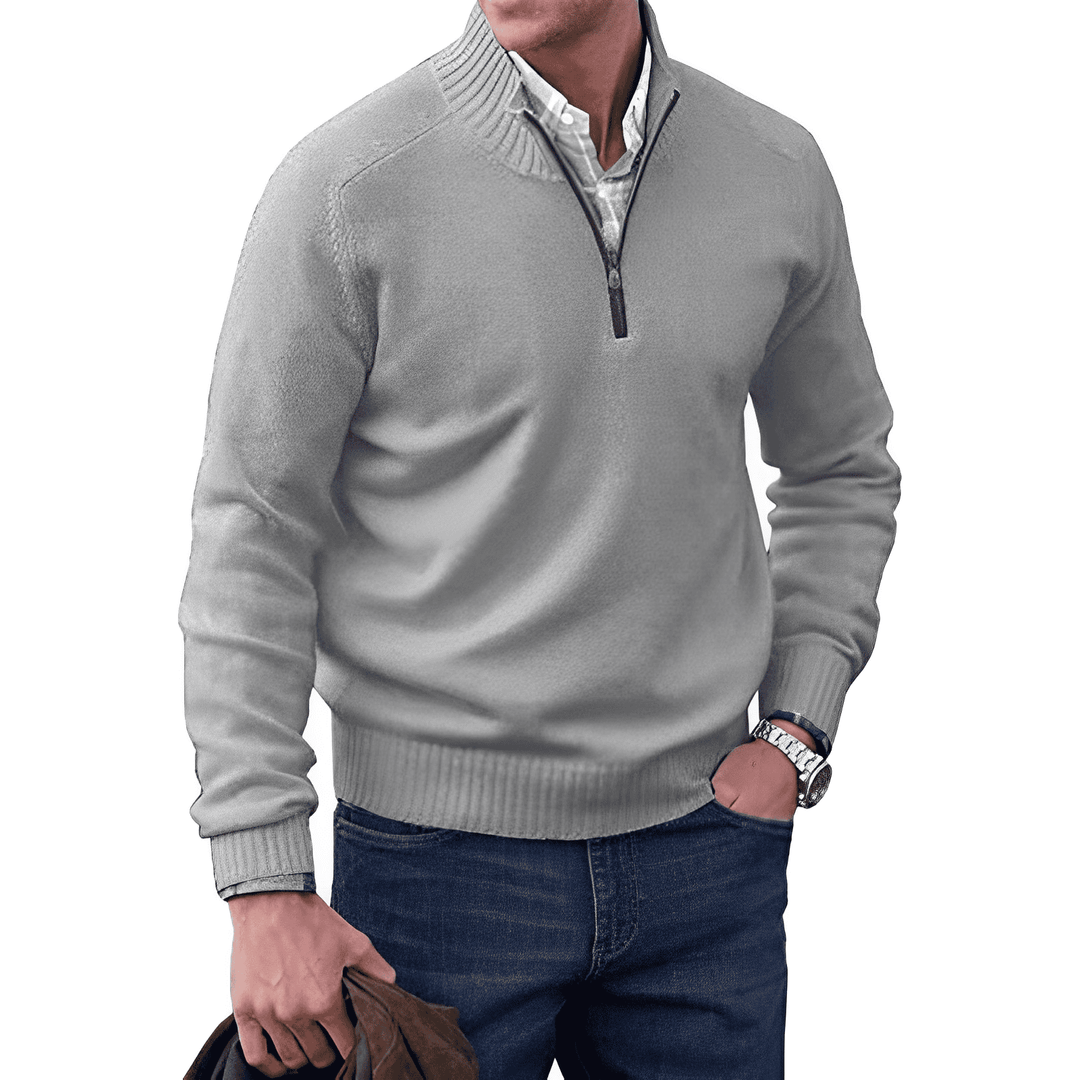 Gualtiero™ | Maglione in cashmere con zip