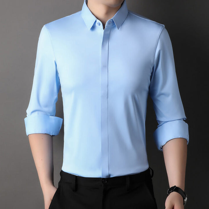 Luca™ | Camicia Elasticizzata Senza Stiro