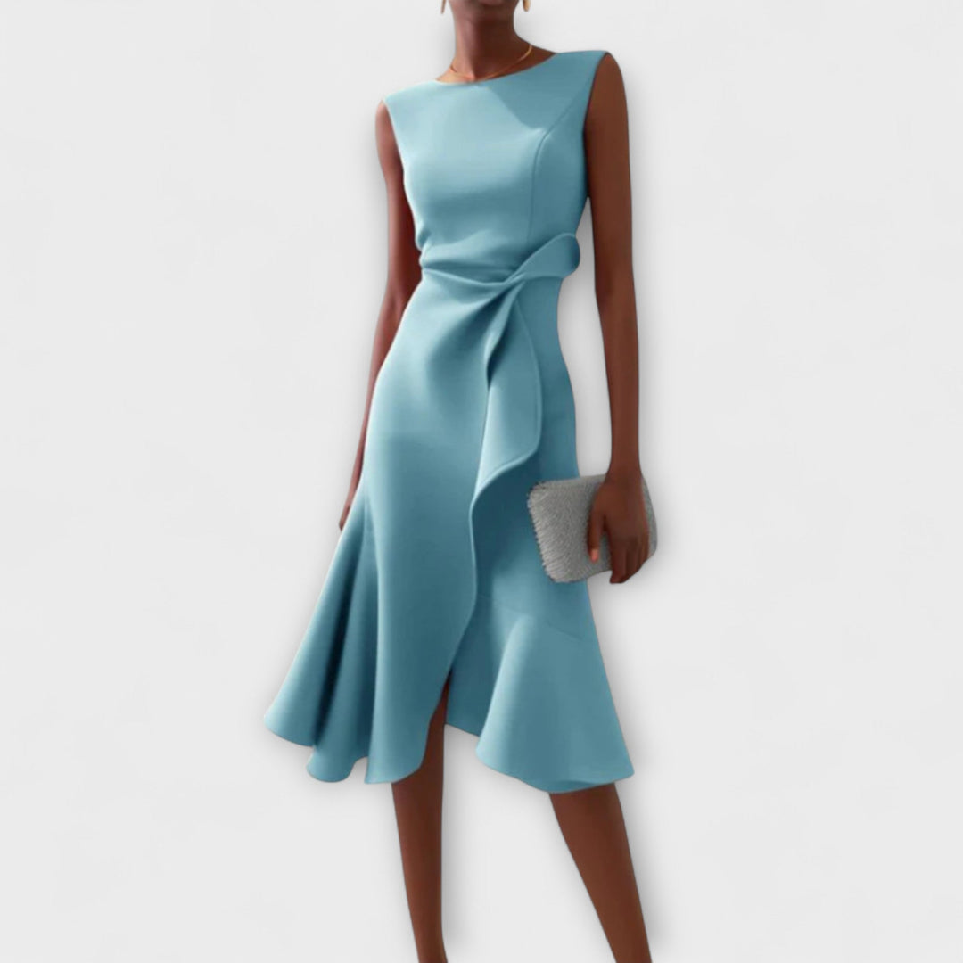 Arianna™ | Abito Midi Asimmetrico Elegante