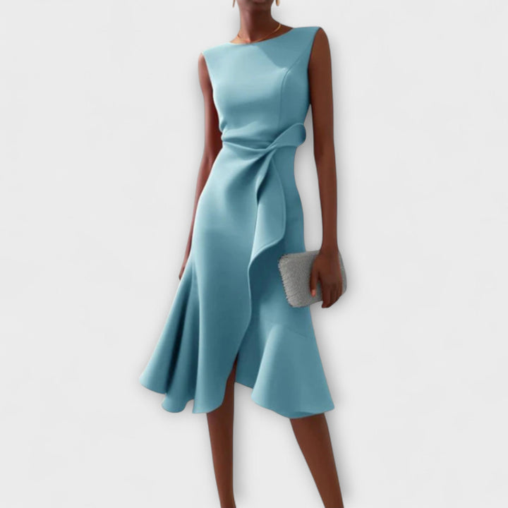 Arianna™ | Abito Midi Asimmetrico Elegante