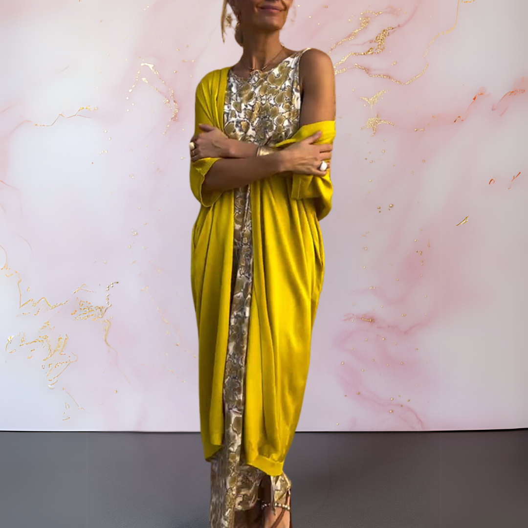 Valeria™ | Abito Elegante con Cardigan
