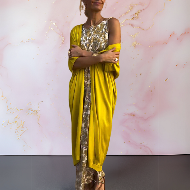 Valeria™ | Abito Elegante con Cardigan