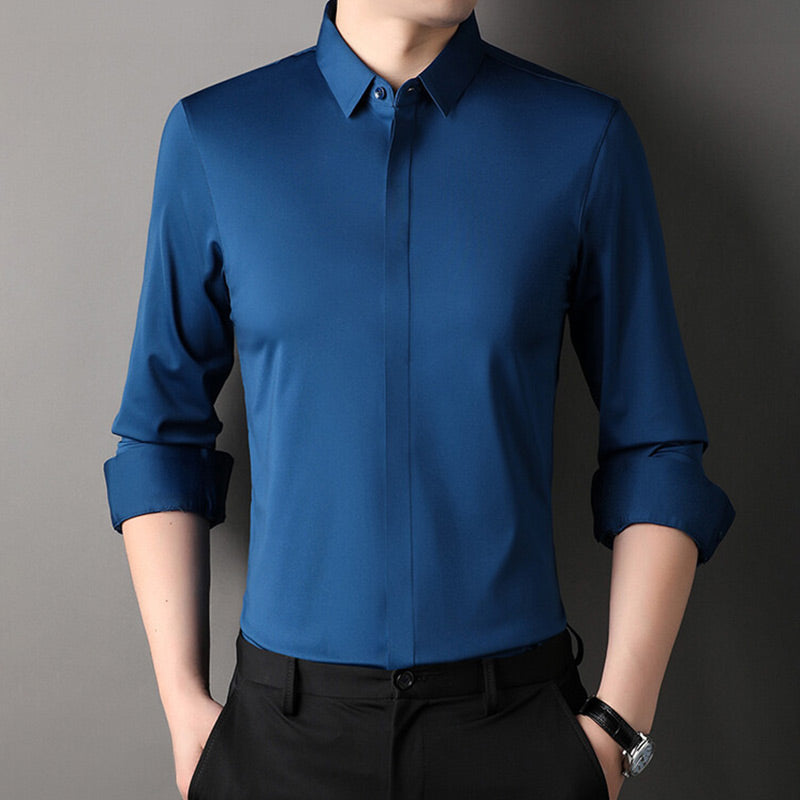 Luca™ | Camicia Elasticizzata Senza Stiro