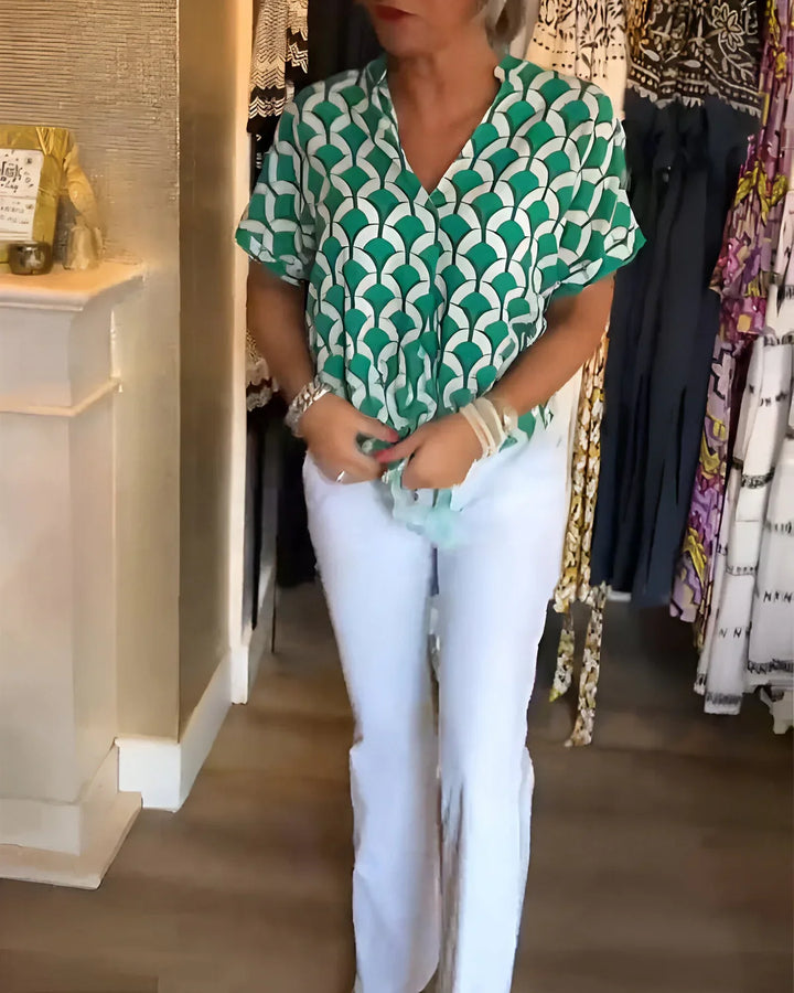 Marina™ | Blusa con Nodo Frontale