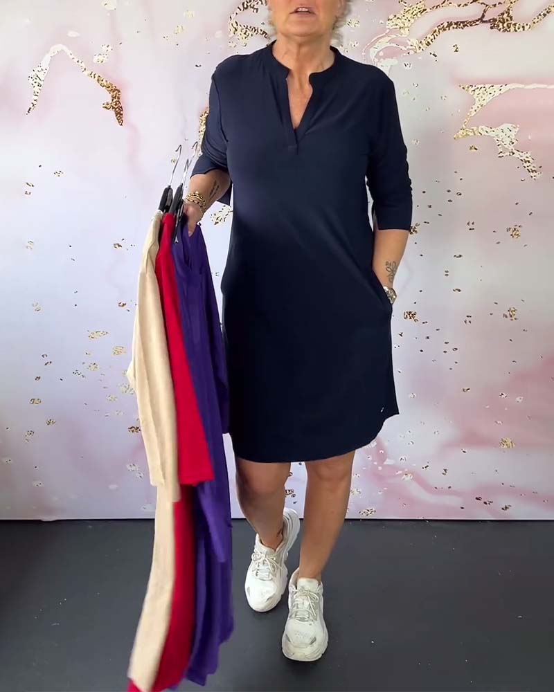 Carina™ | Abito con scollo a V