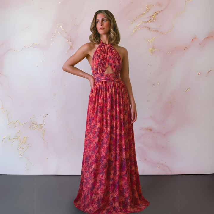 Vanessa™ | Abito Elegante con Stampa Floreale