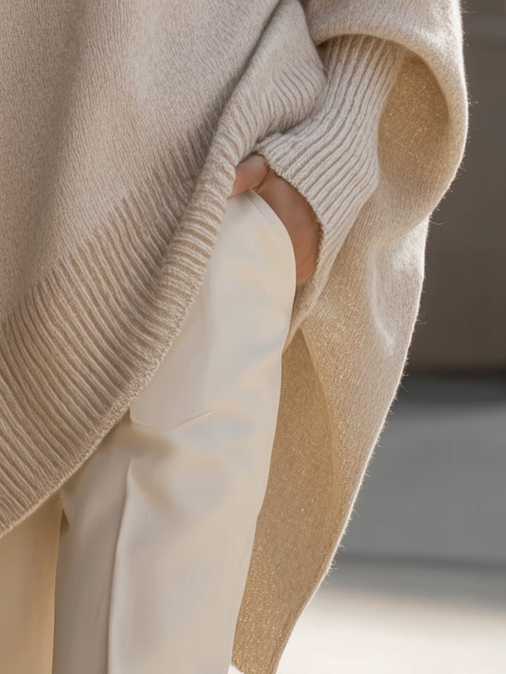 Amelda™ | Maglione poncho oversize