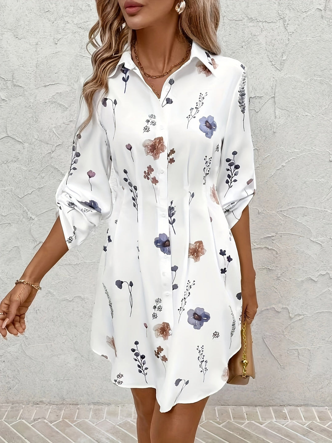 Rosalba™ | Abito Elegante con Stampa Floreale