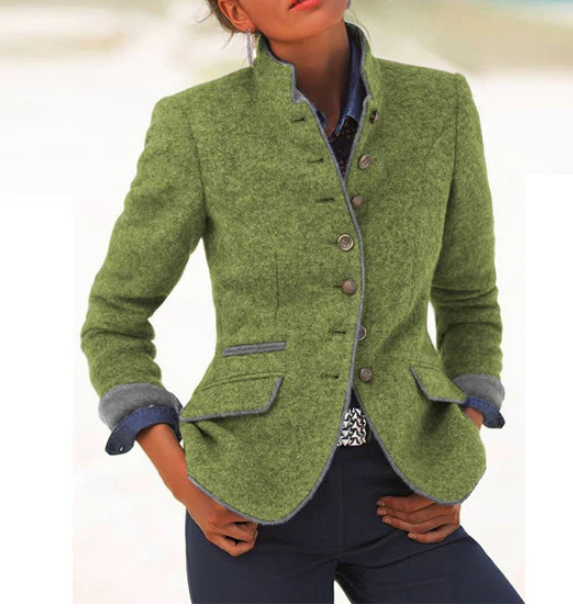 Maola™|Cardigan elegante con colletto alto