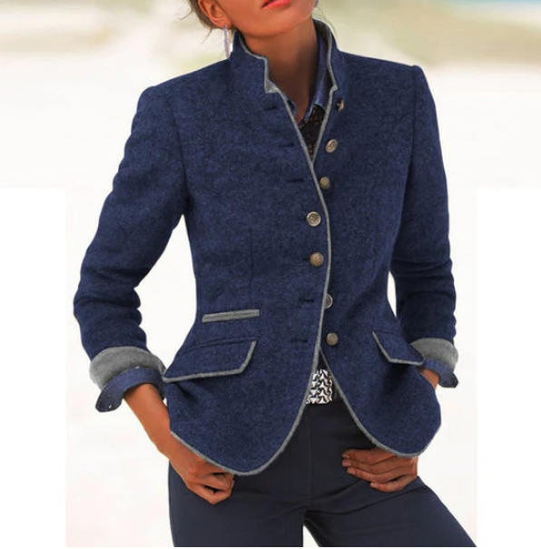 Maola™|Cardigan elegante con colletto alto