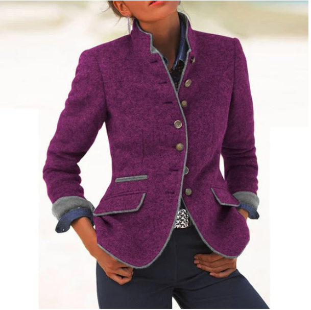 Maola™|Cardigan elegante con colletto alto