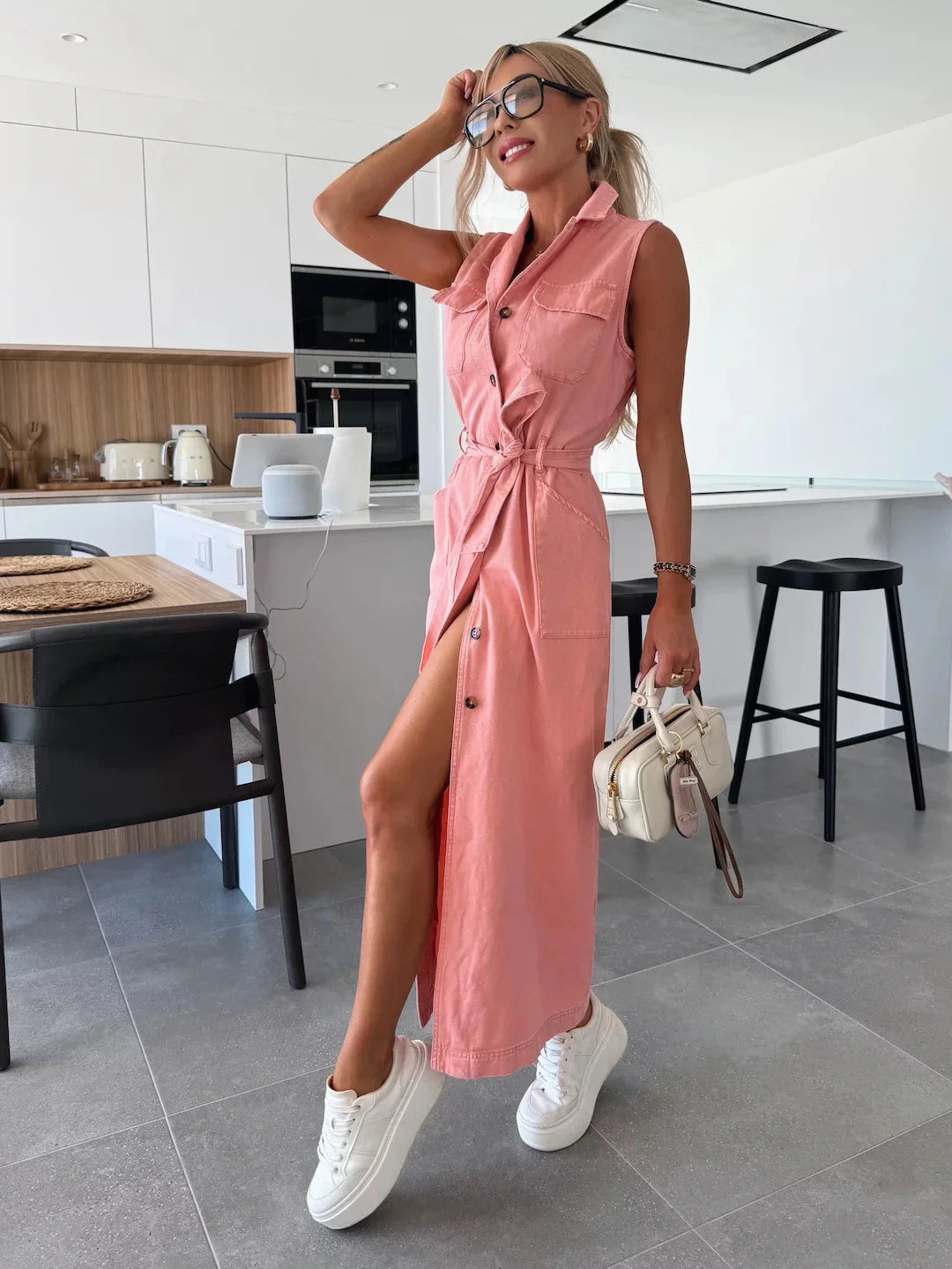 Eleonora™ | Abito Maxi in Denim