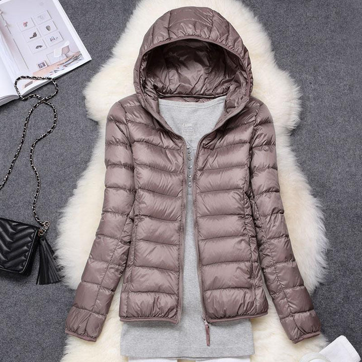 Nilda™|Giacca Impermeabile con Piume