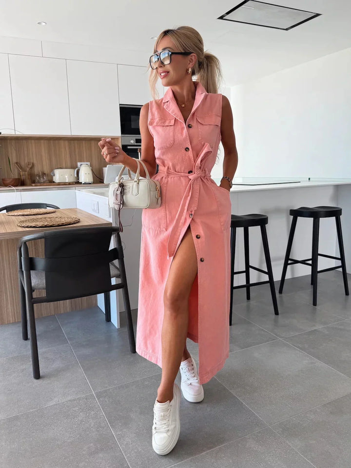 Eleonora™ | Abito Maxi in Denim