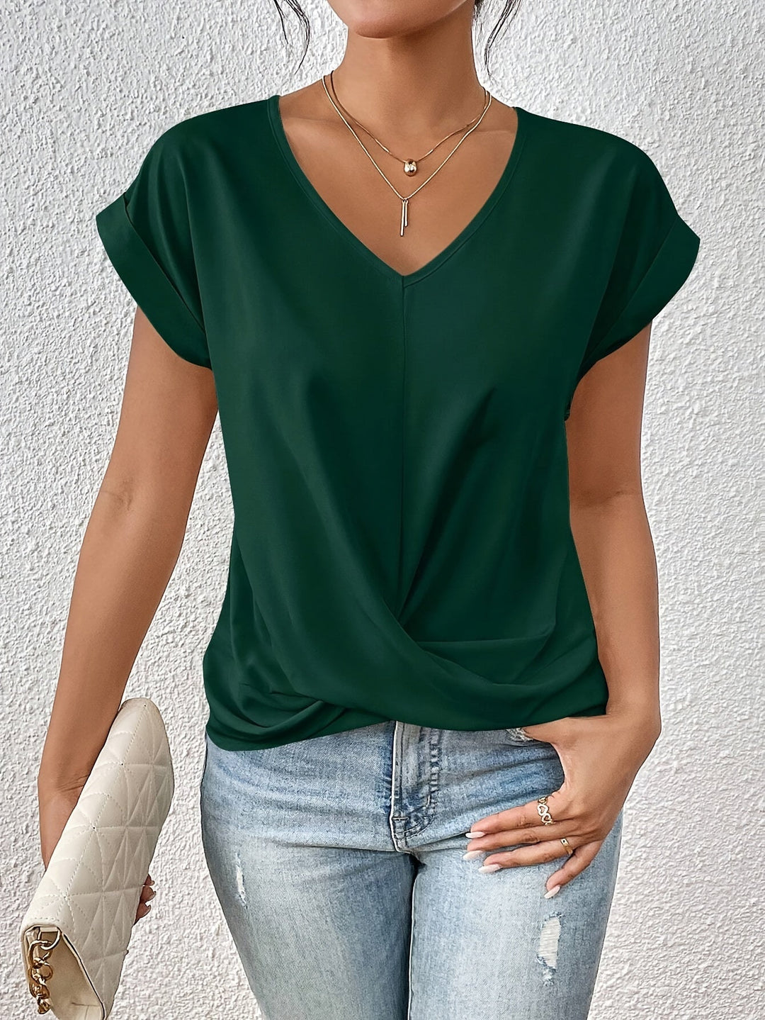 Maria™ | T-shirt casual con scollo a cuore
