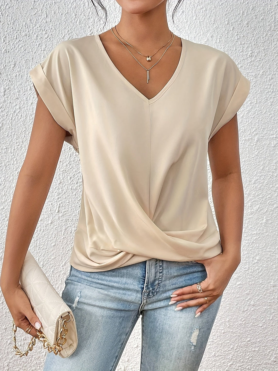 Maria™ | T-shirt casual con scollo a cuore
