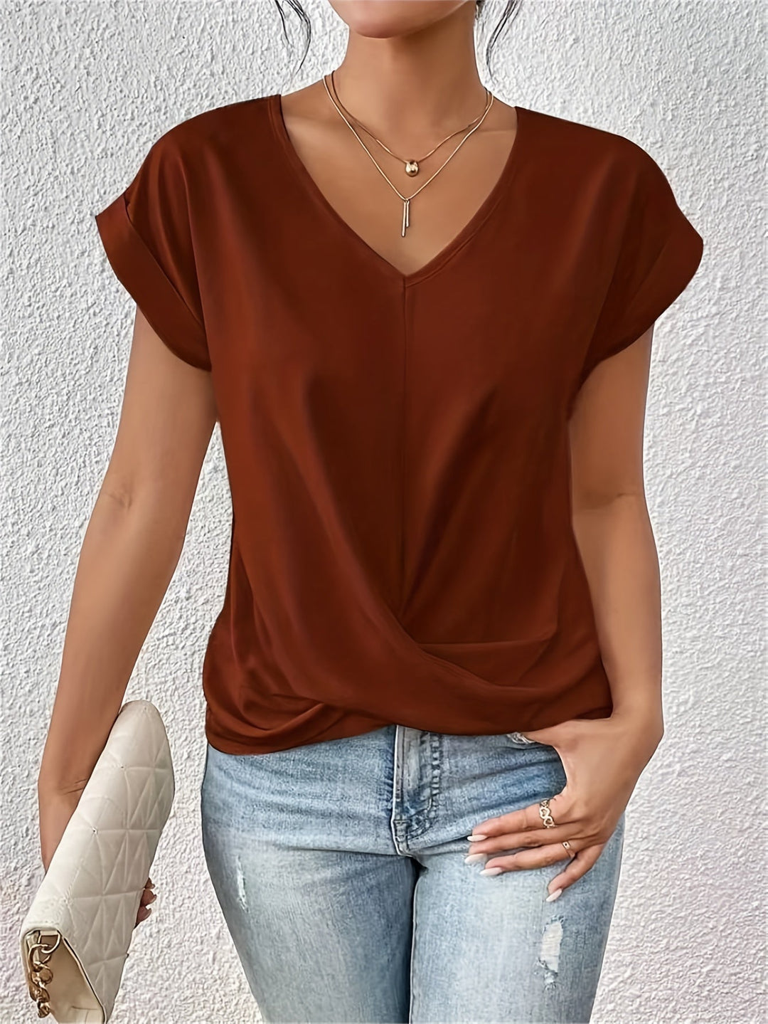 Maria™ | T-shirt casual con scollo a cuore